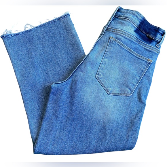 Risen Jeans Blue Womens Cropped Straight Jeans Size 29 - Picture 7 of 14